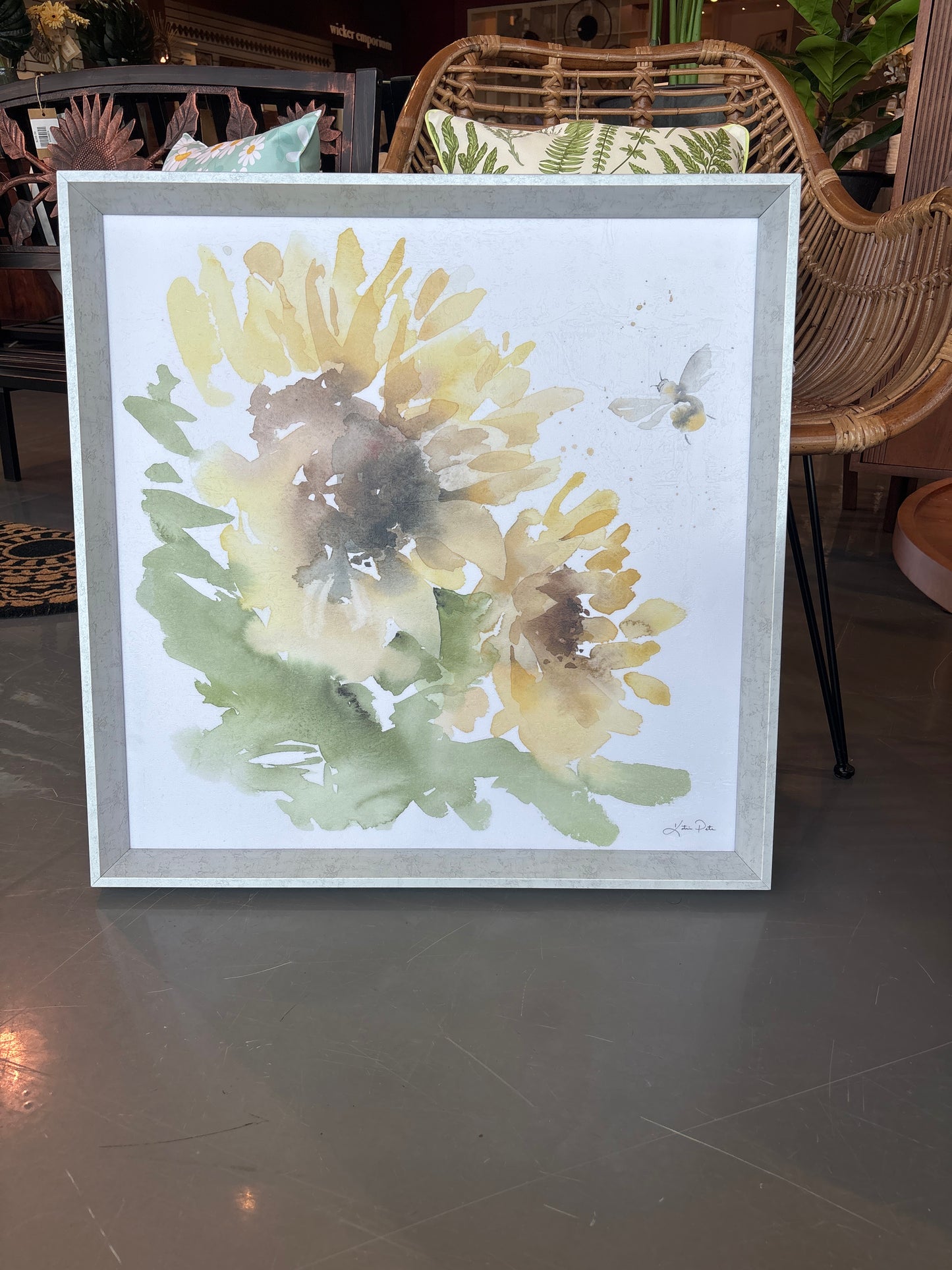 Sunflower Water Painting