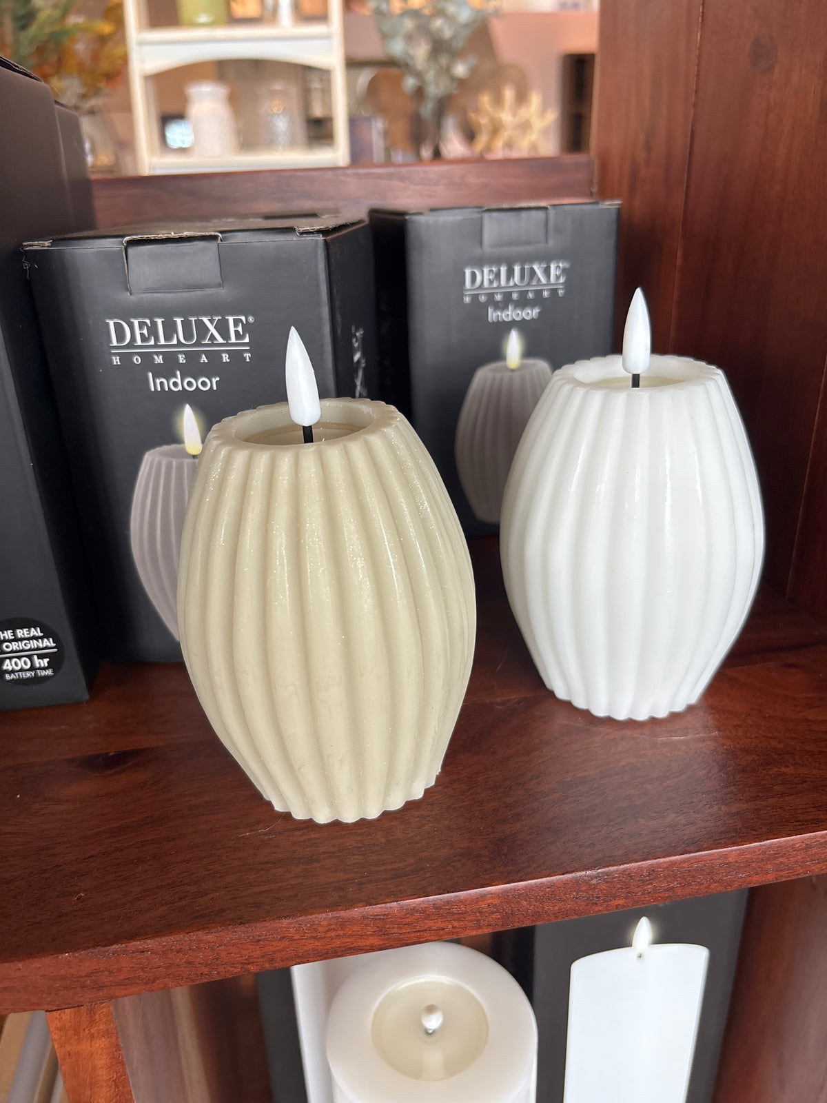 Deluxe Homeart S Real Flame Candle