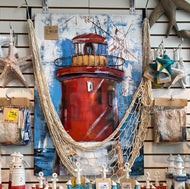 Lighthouse Tower - 3-D Metal Painting