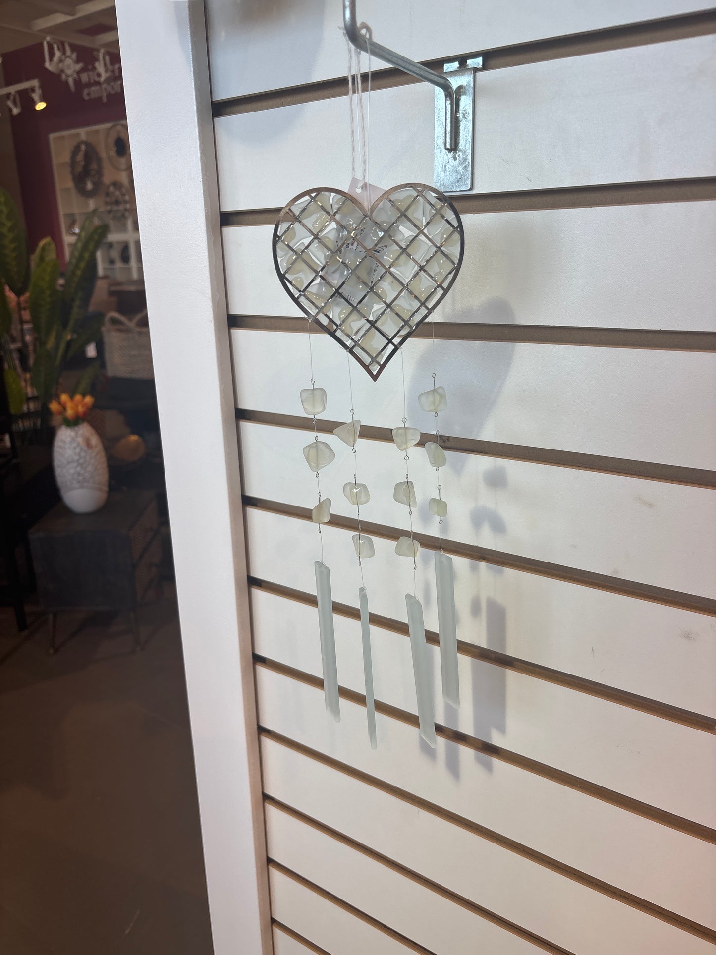 Glass Heart Chimes