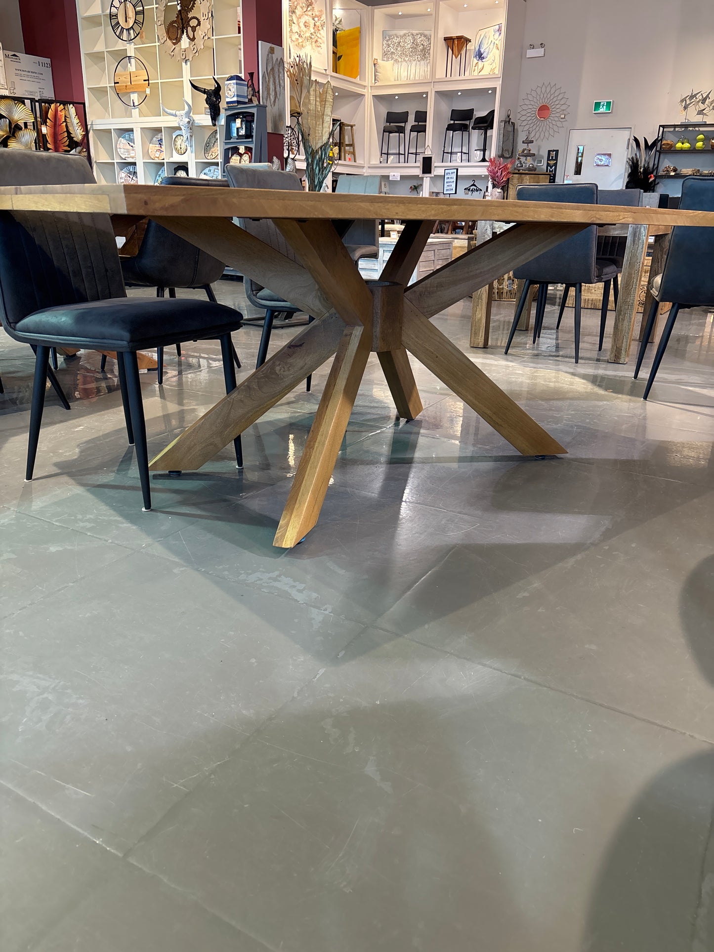 Rockwell 75 inch Acacia Wood Dining Table