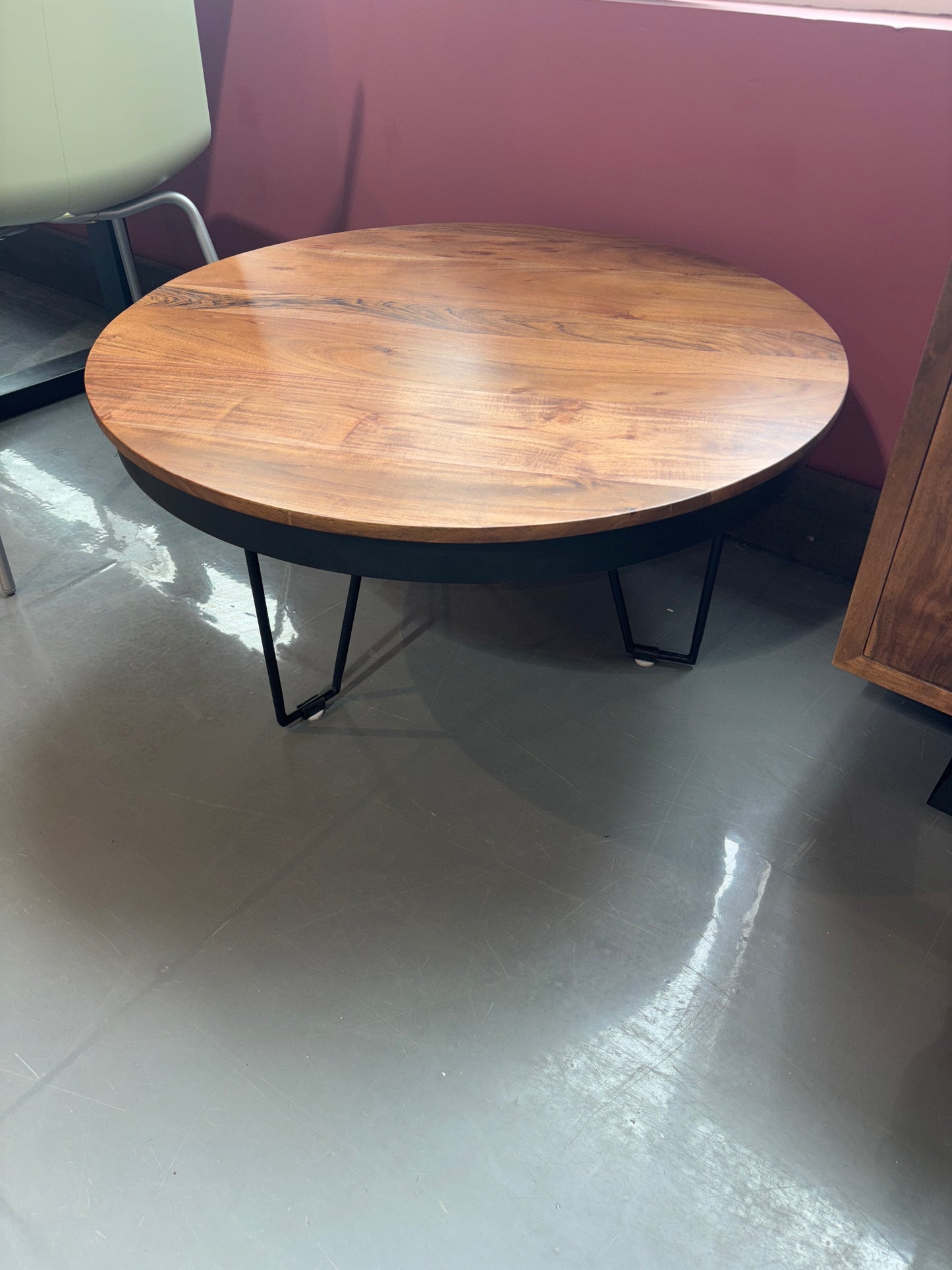 RUDOLPH - Round Acacia Wood Coffee Table