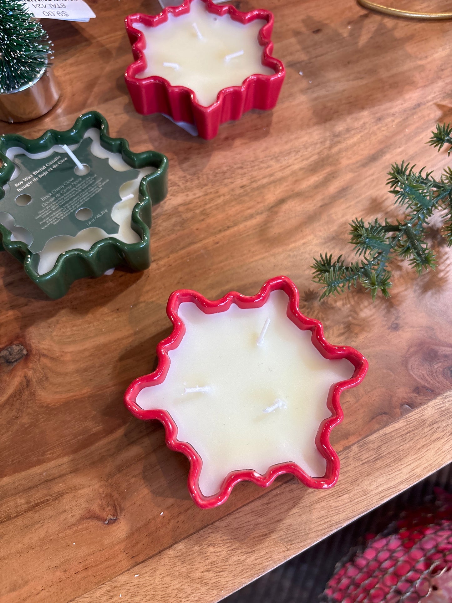 Snowflake Soy Ceramic Candles