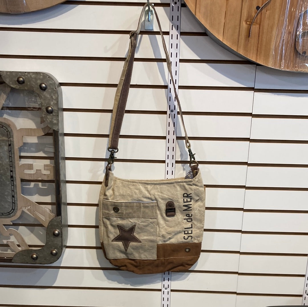 Sel de Mer Upcycled Patch Star Shoulder Bag