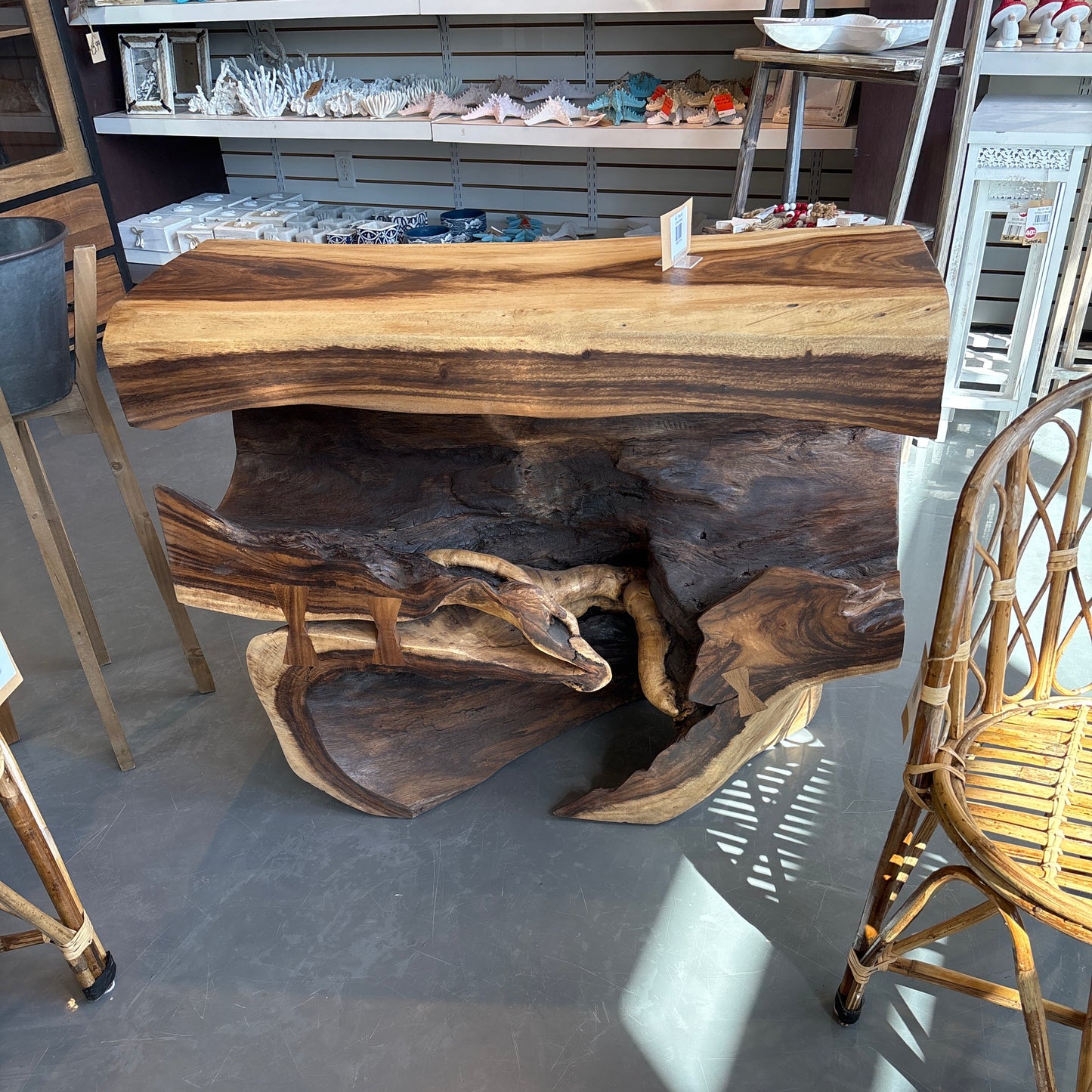 Pure - Chamcha wood organic console Black/Nat 39"