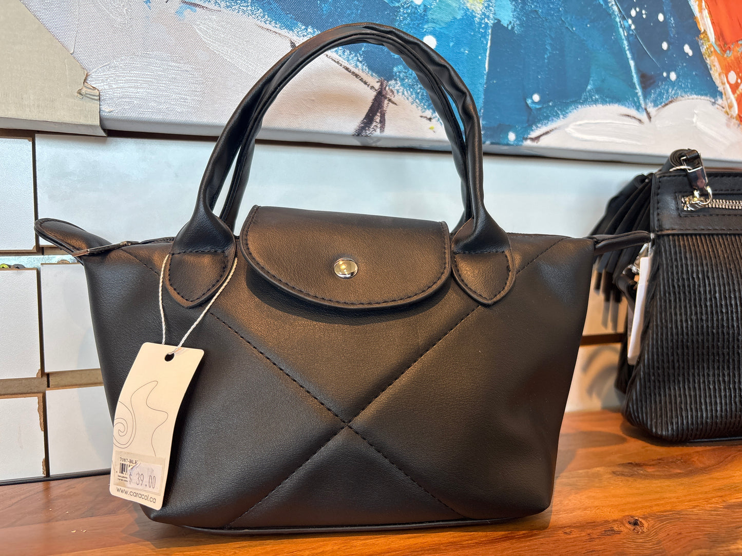 Handbag w/handles Black
