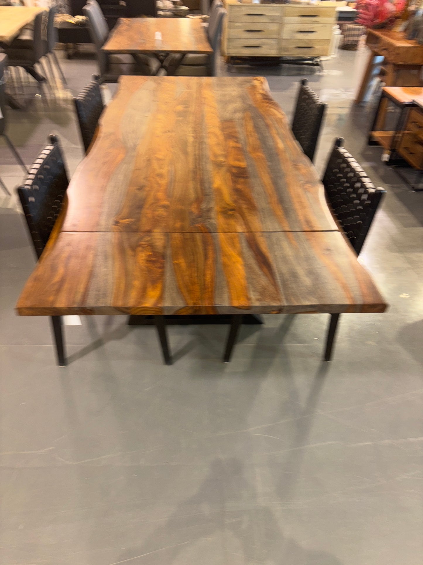 COLTON - Extendable Solid Rosewood Dining Table, 64 inch - 94 inch