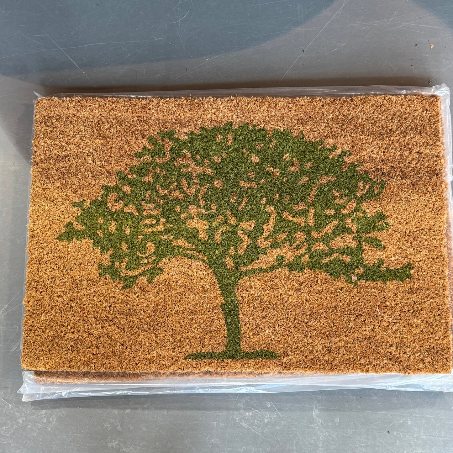 Doormat green tree