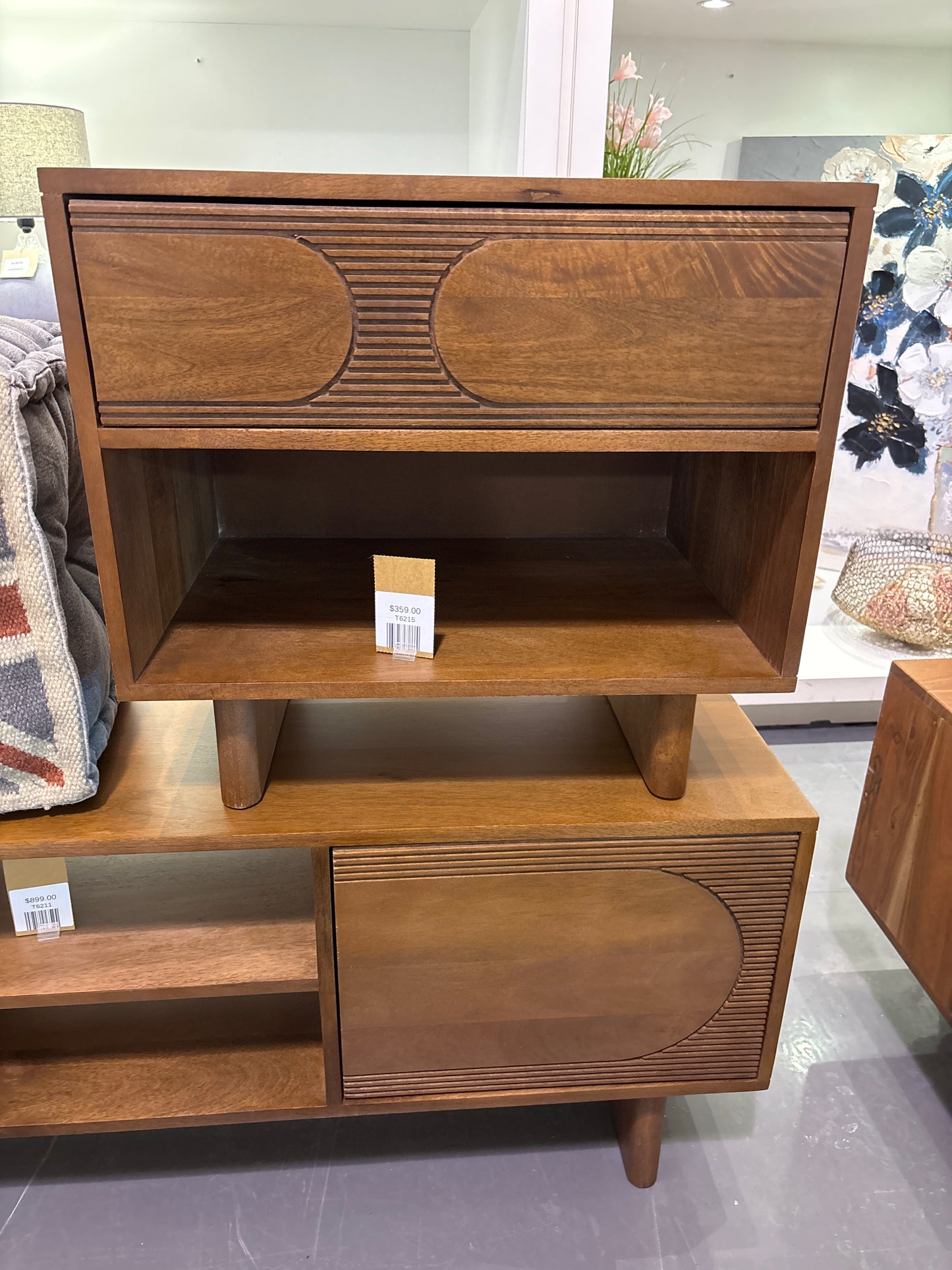ELLIPSE - Mango Wood Night Stand