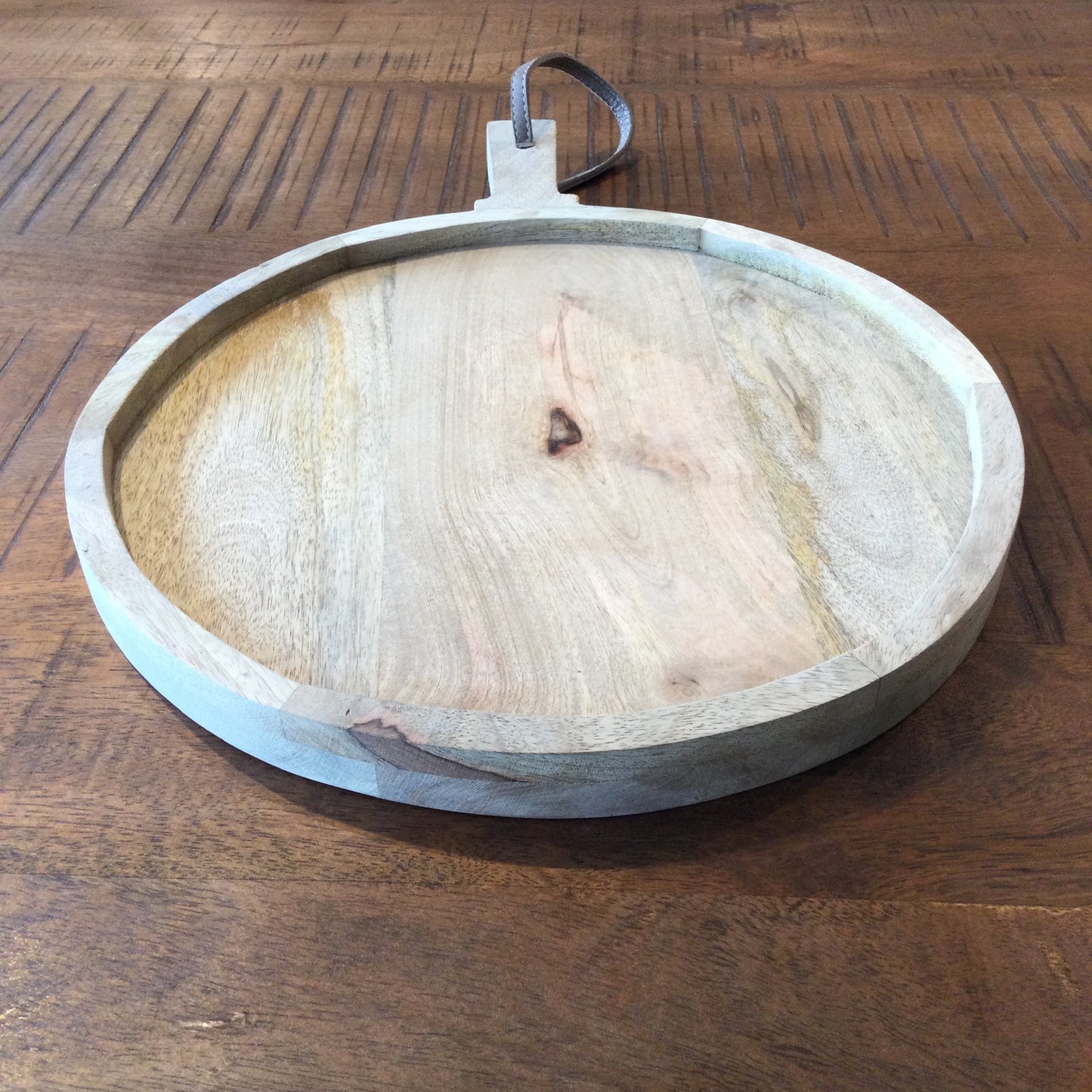 Signature Round Mango Wood Pizza Paddle
