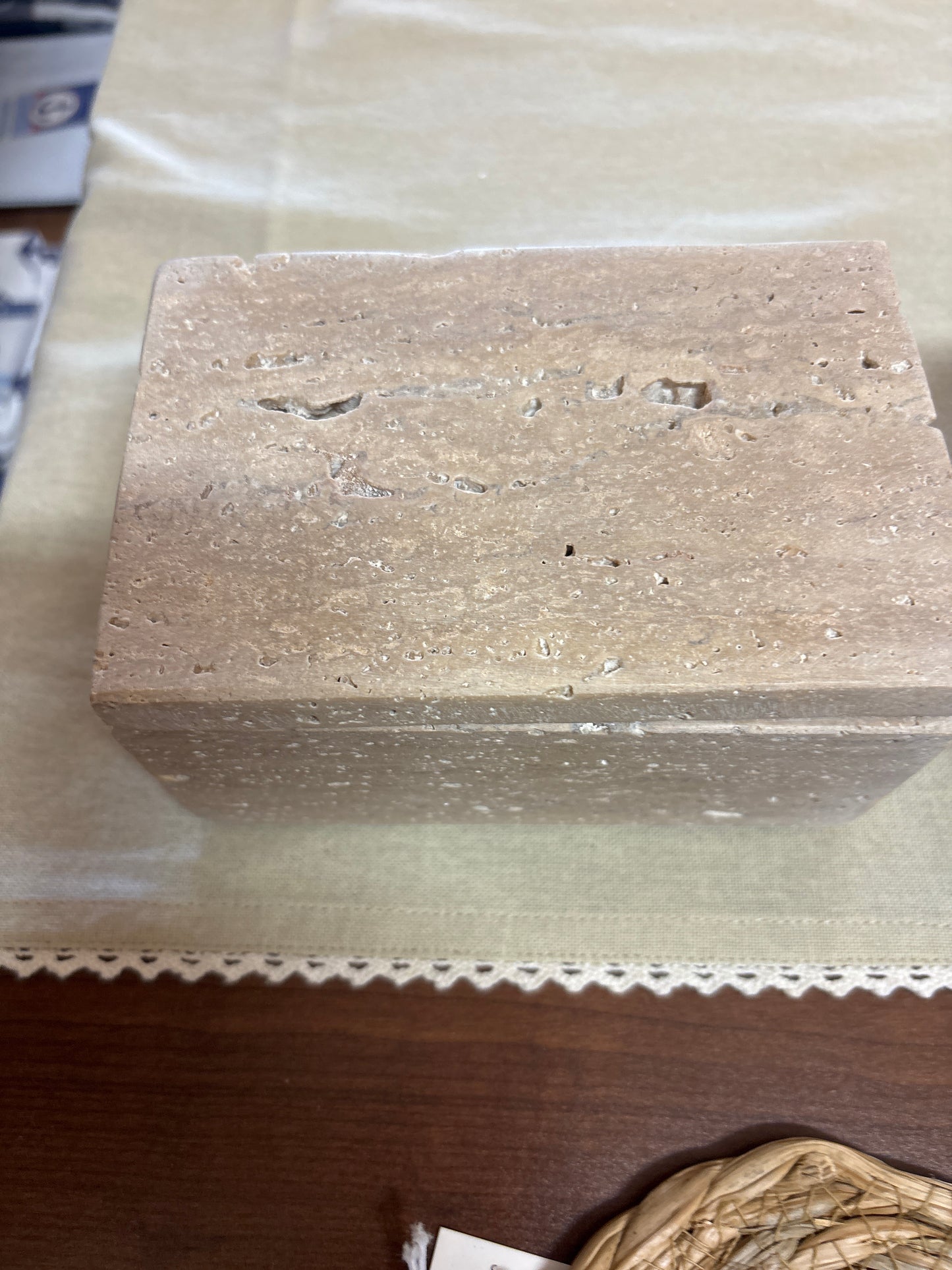 Small stone jewelry box