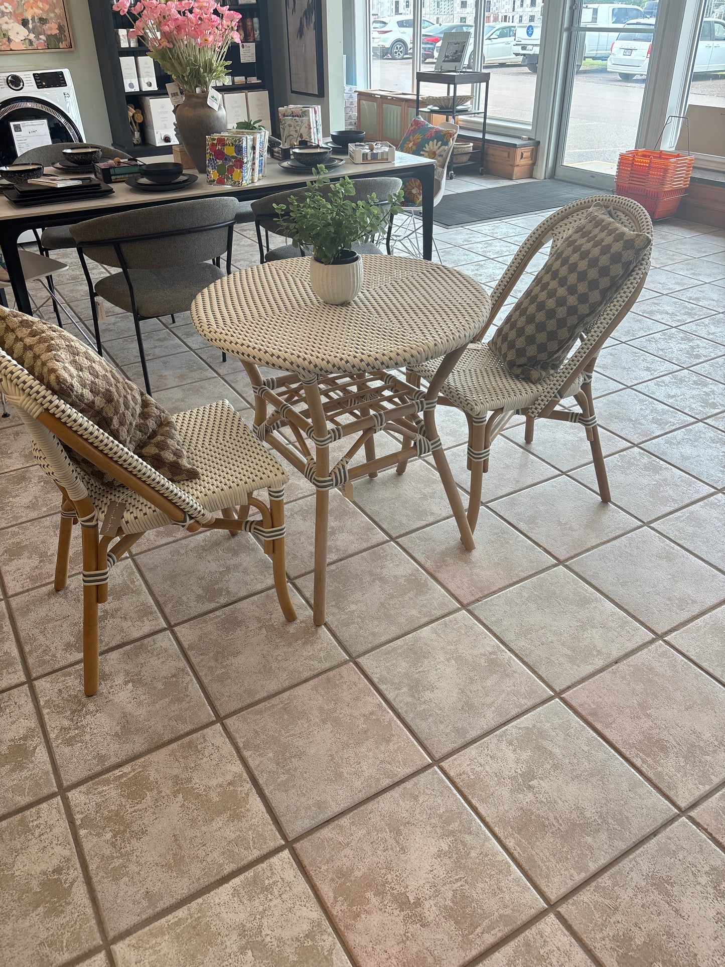 3 wicker dining set