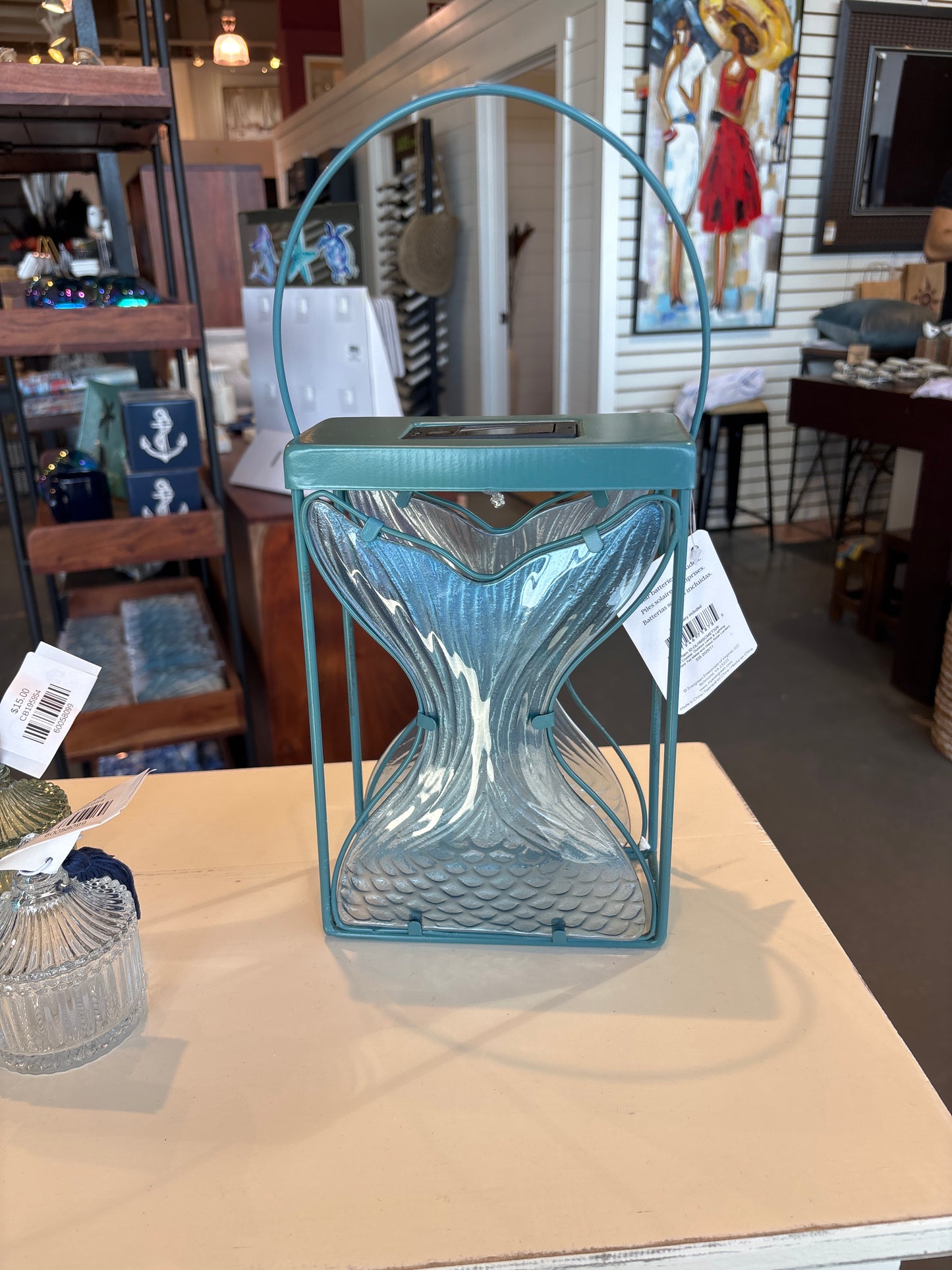 Blue Mermaid Solar Lantern