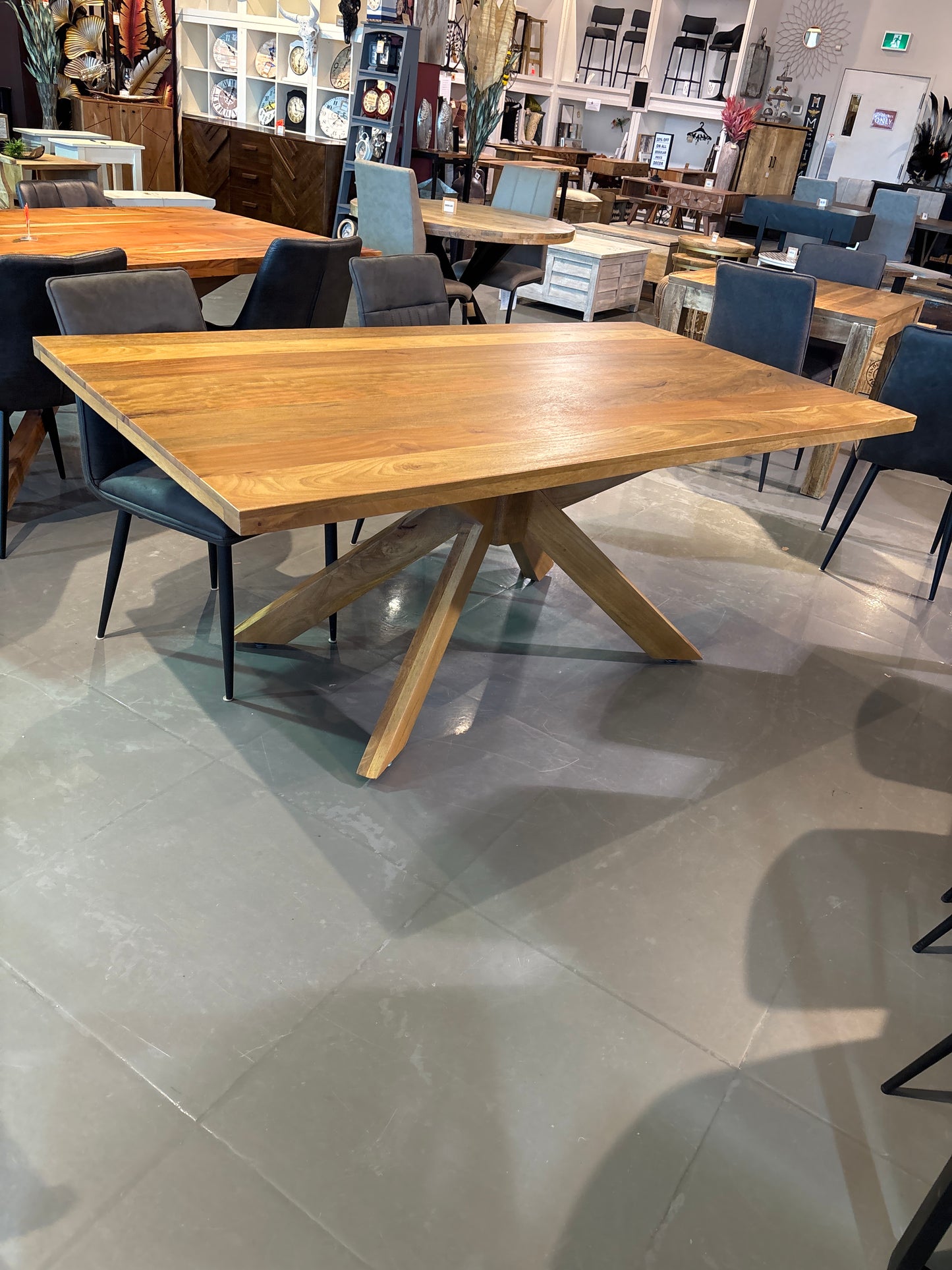 Rockwell 75 inch Acacia Wood Dining Table