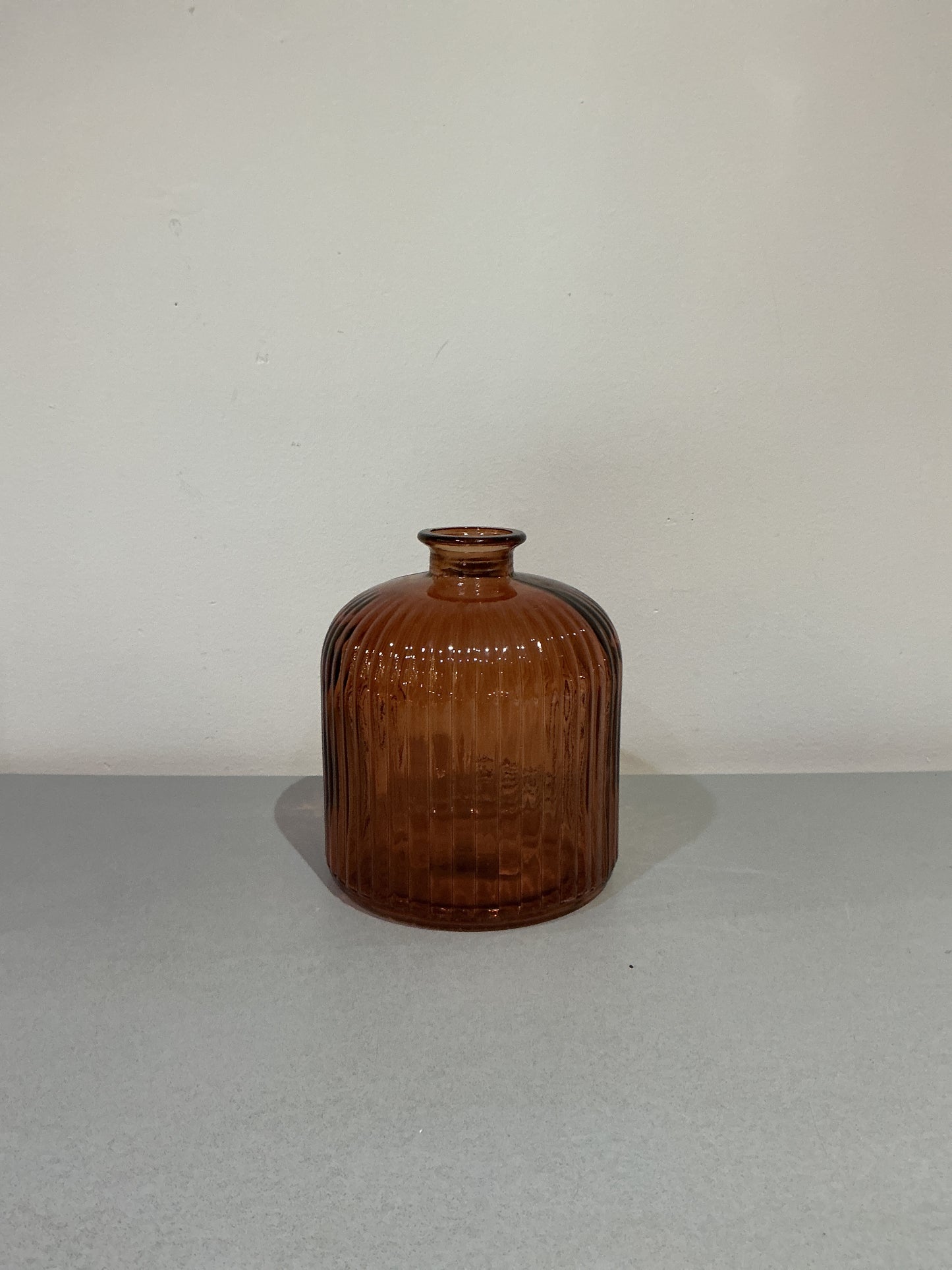 Ribbed Glass Vase
