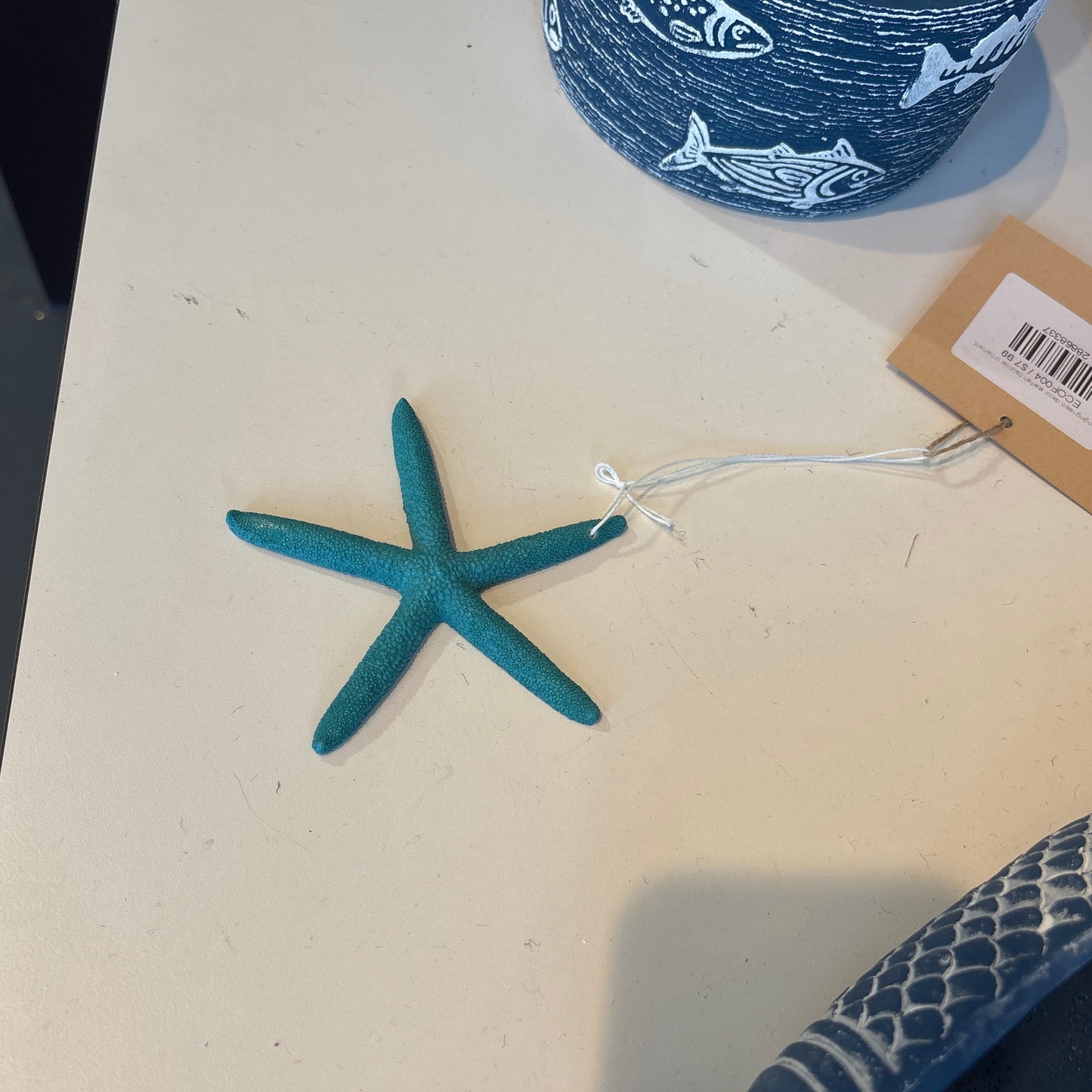 hanging resin decor starfish nautical ornament