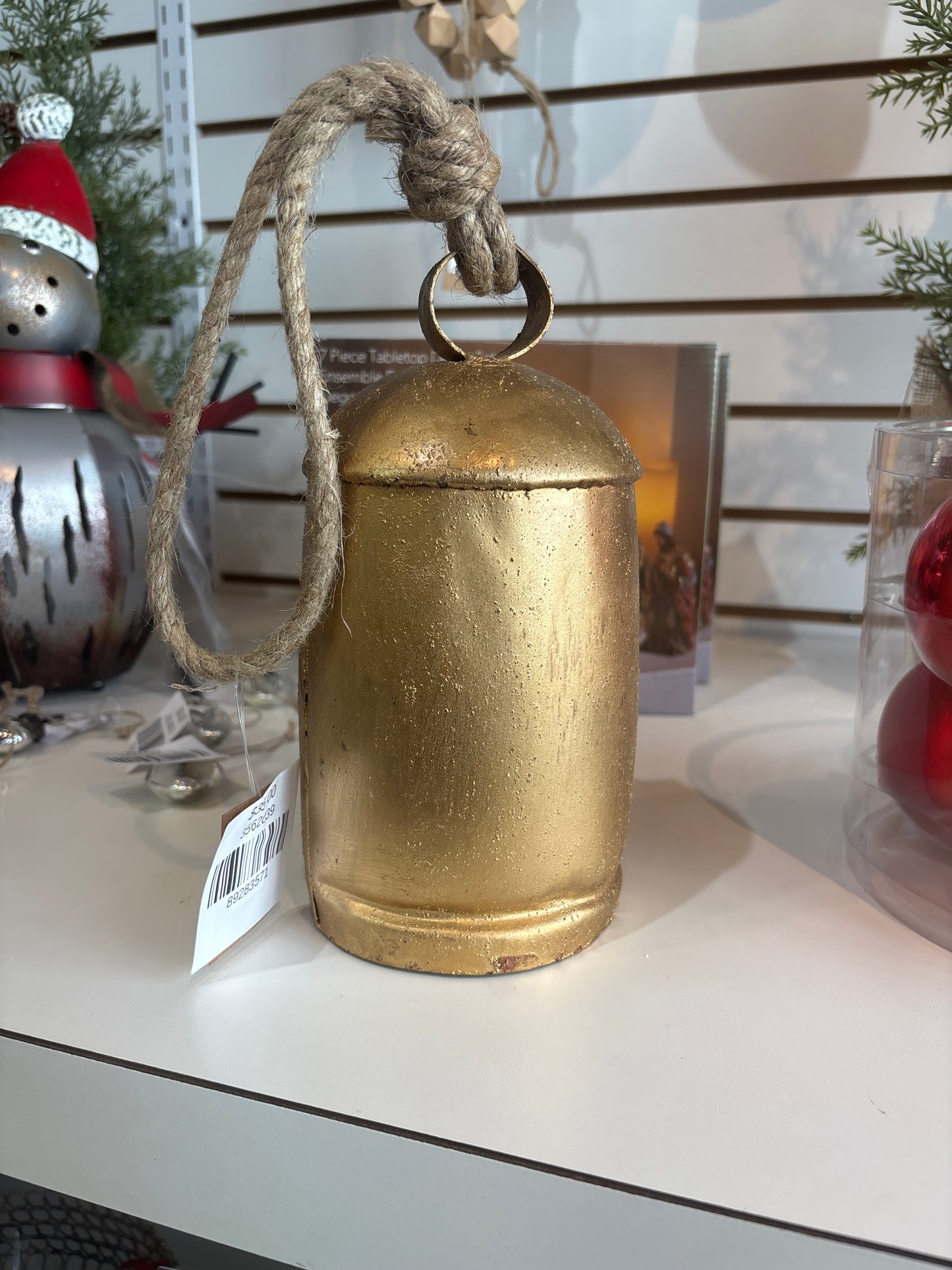 Lrg Gold Round Bell