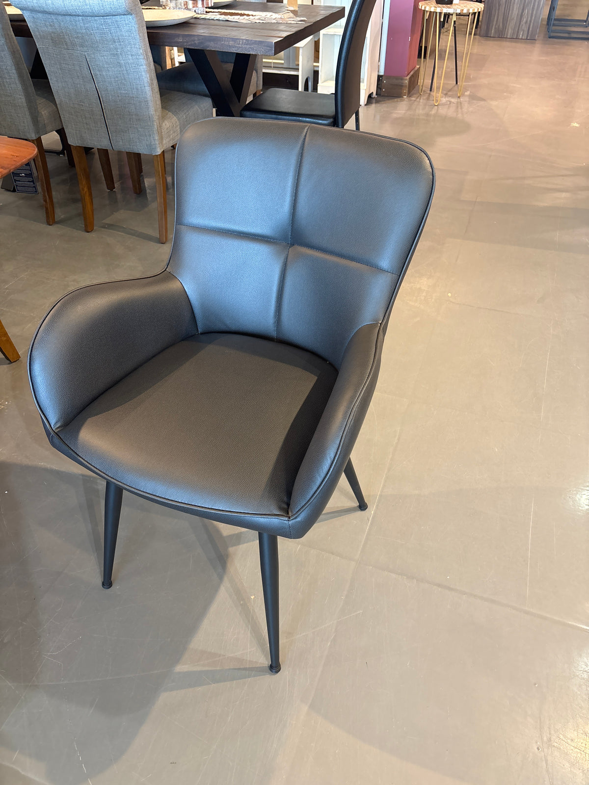 Set Of Two Black Dinning Chair