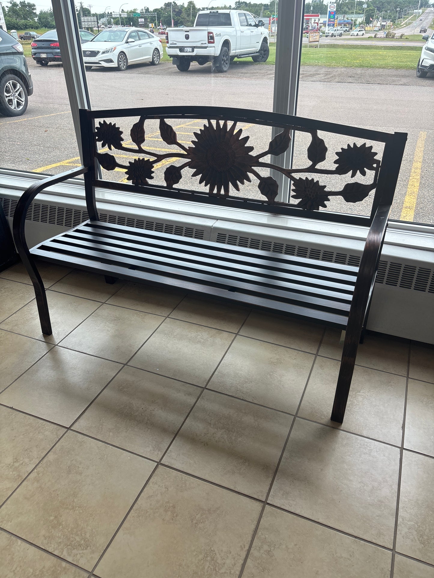 Sunflower bench