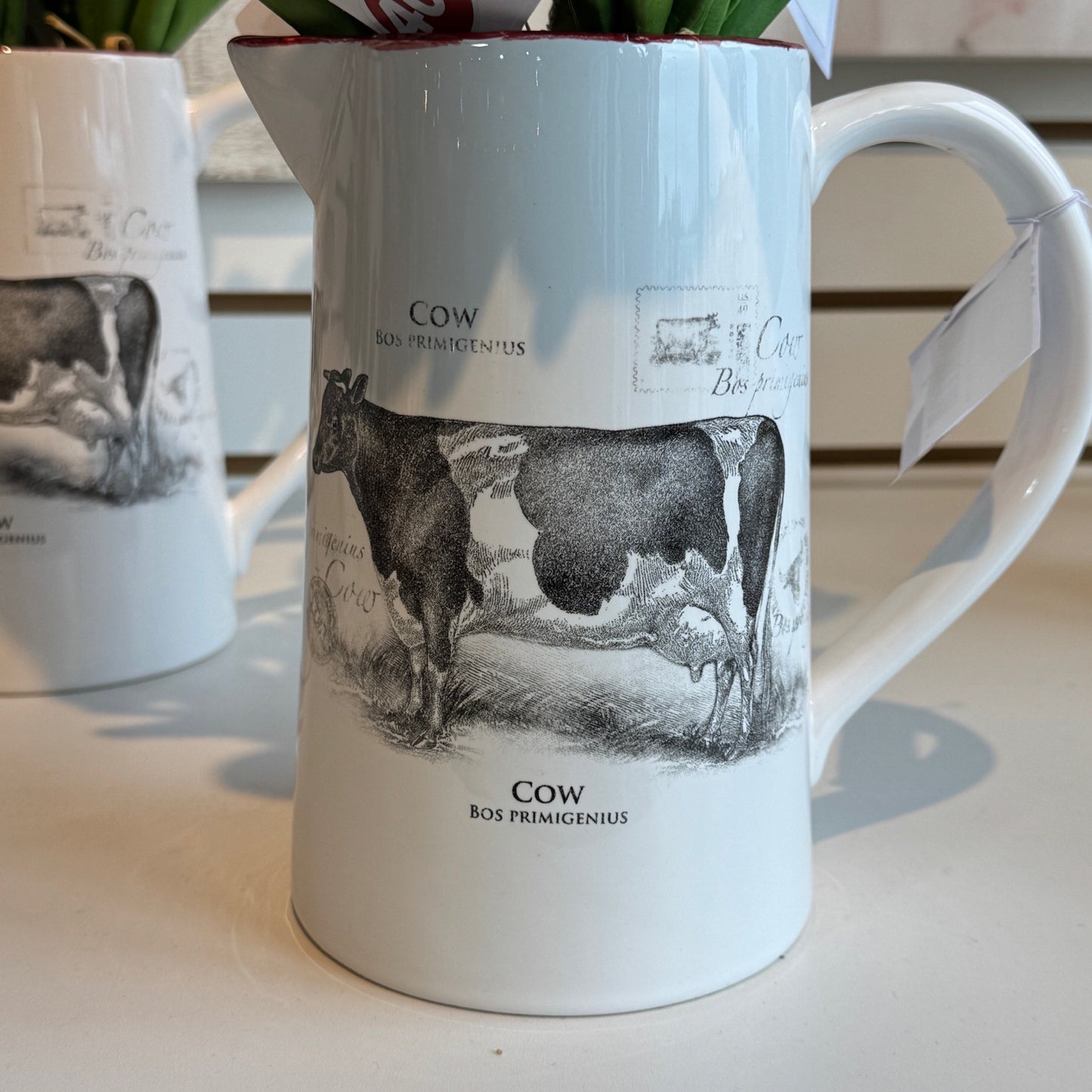 Pitcher farmhouse cow