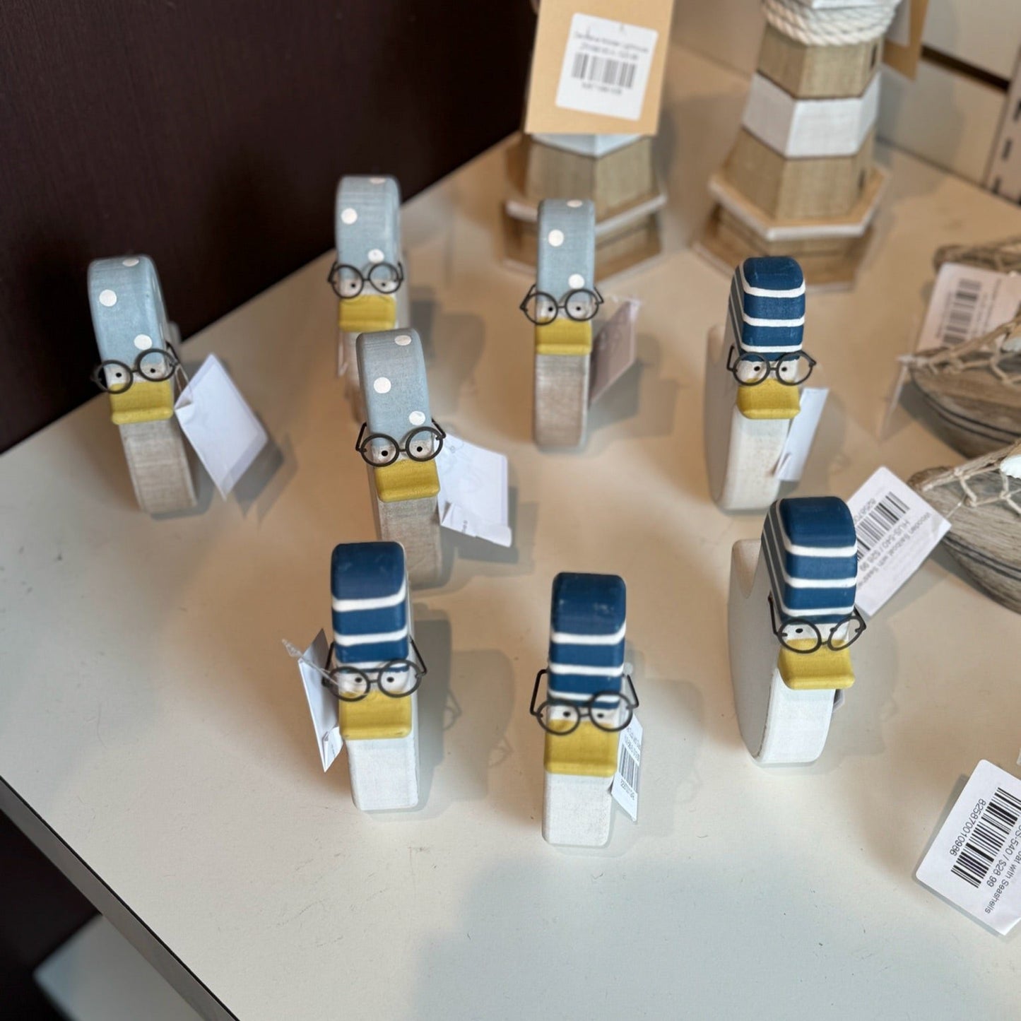 Wooden Duck with Glasses