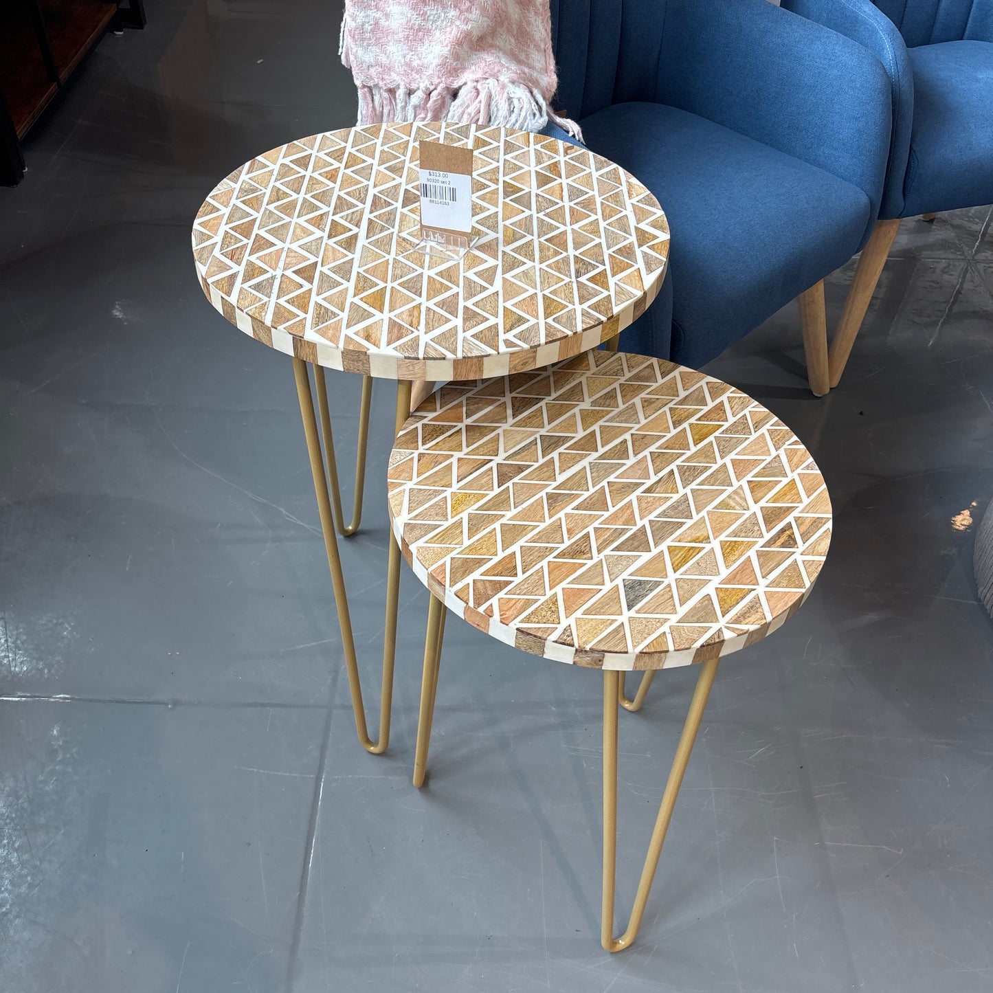 SAMBA Set of Two Mango End Tables