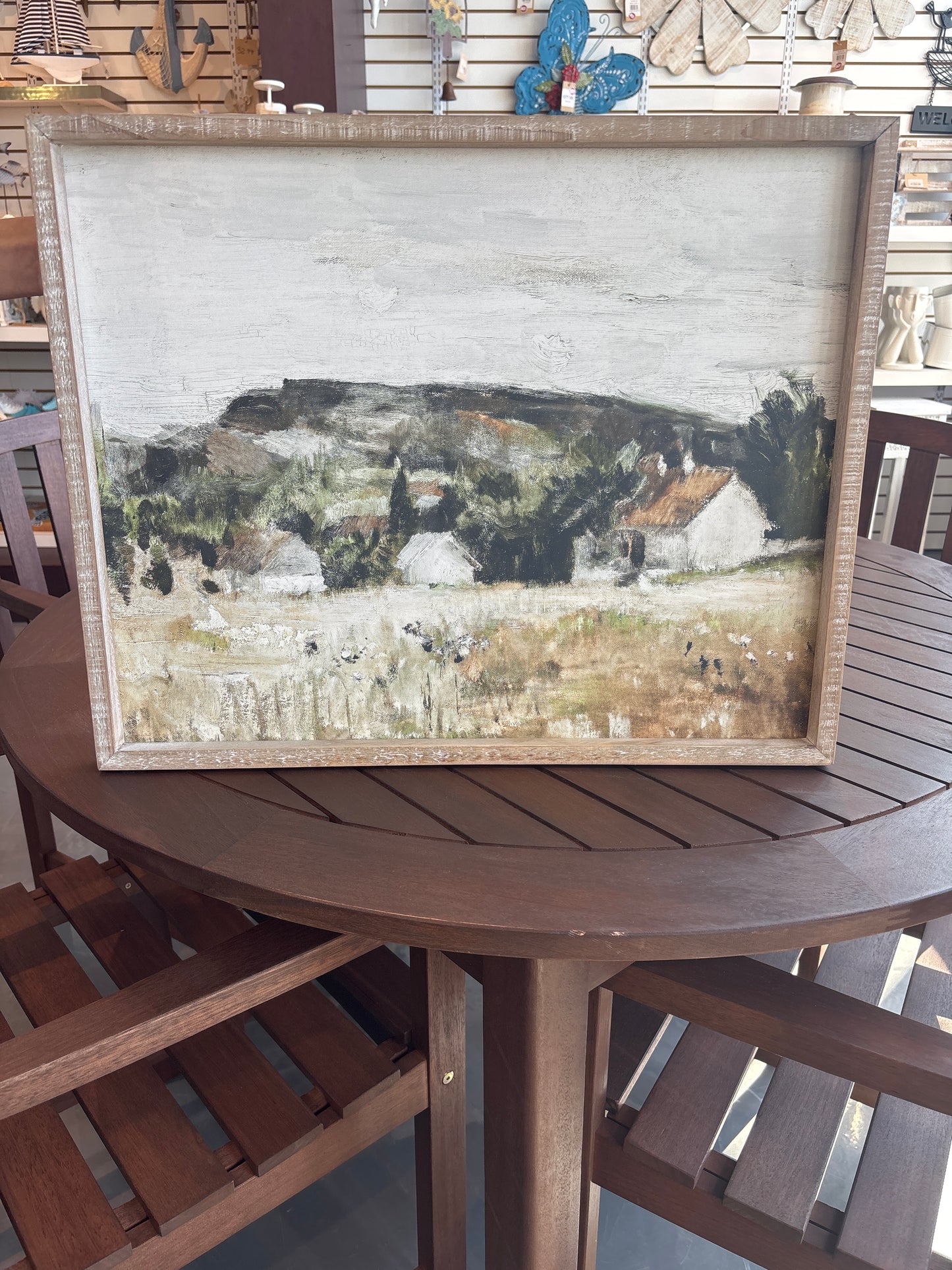 Wood Landscaping Painting