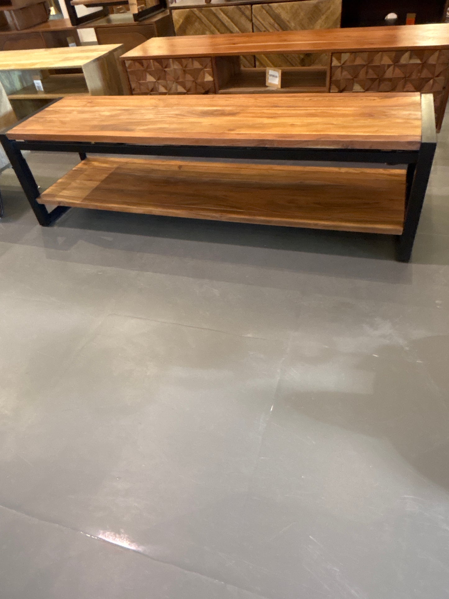 URBAN - TV cabinet with 2 open shelves