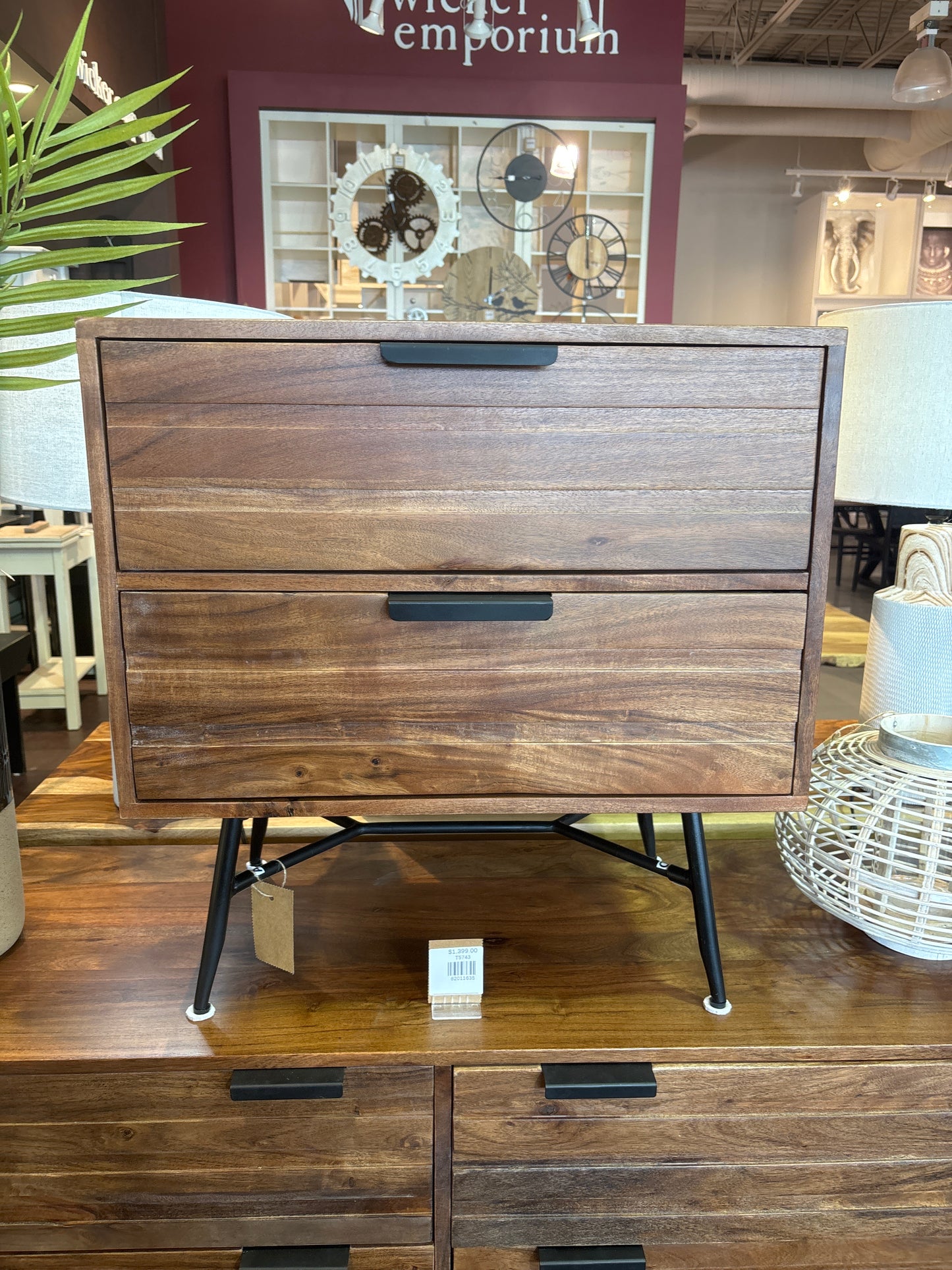 ARIA- Acacia Wood Nightstand