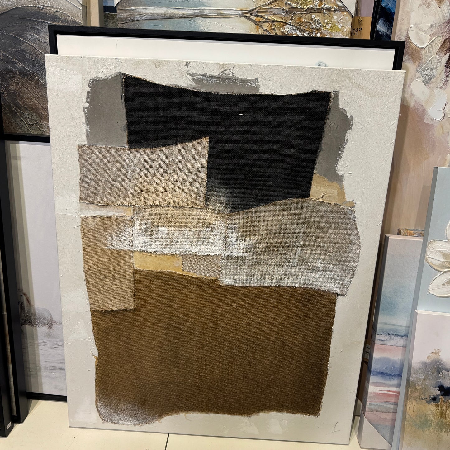 Abstract Fabric Painting