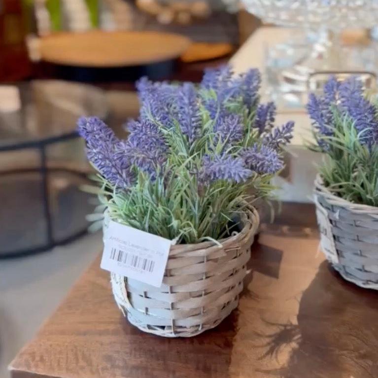 Artificial Lavender in Pot
