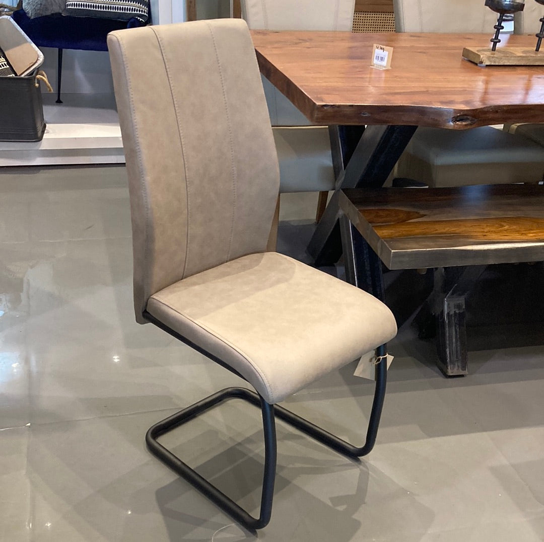 Taupe Upholstered Contemporary dining chair PROMO(set of two)