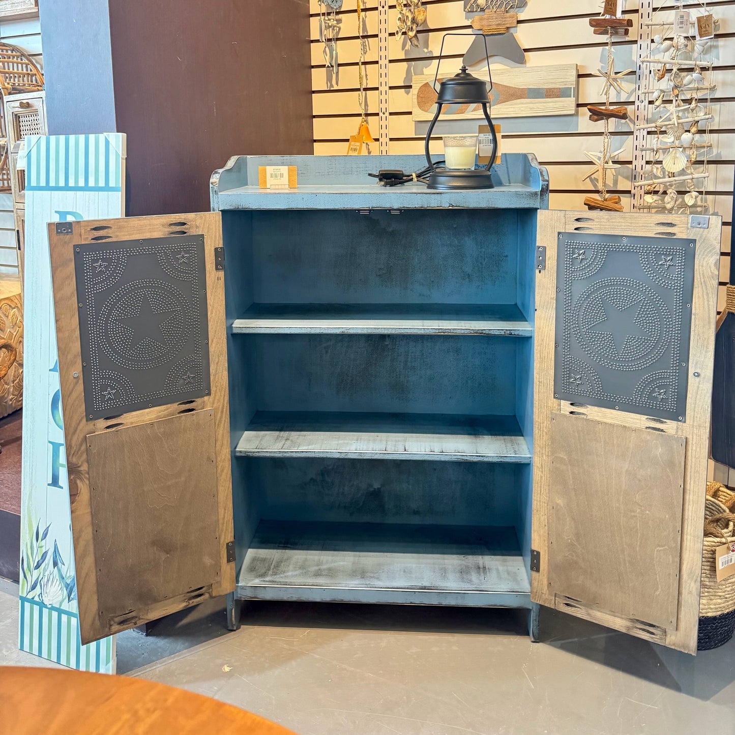 Punched Tin Cupboard