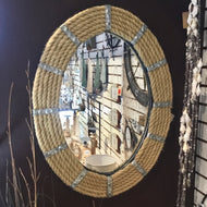 Oval rope mirror