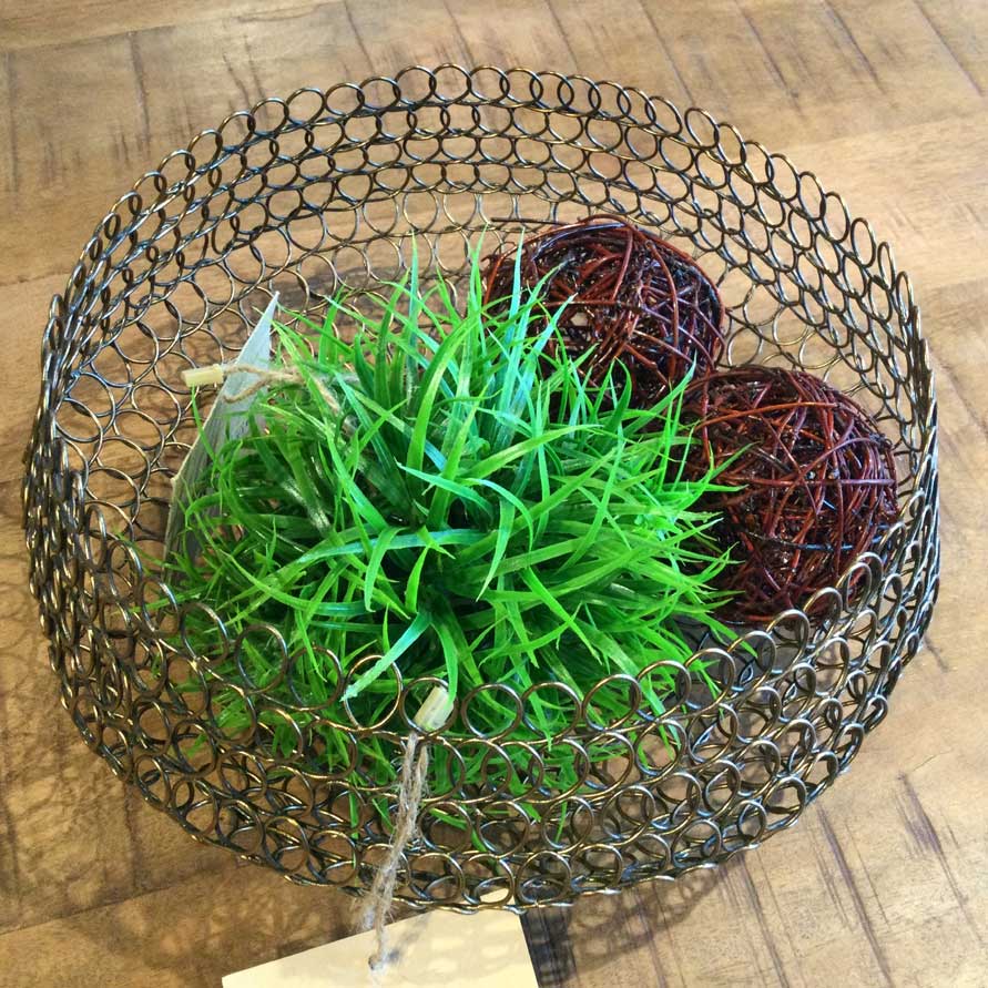 Bronze Wire Mesh Basket