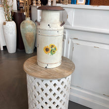 Load image into Gallery viewer, Assorted Size Metal Decorative Sunflower Milk Can
