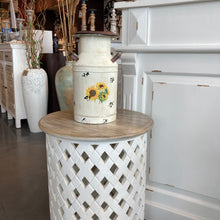Load image into Gallery viewer, Assorted Size Metal Decorative Sunflower Milk Can
