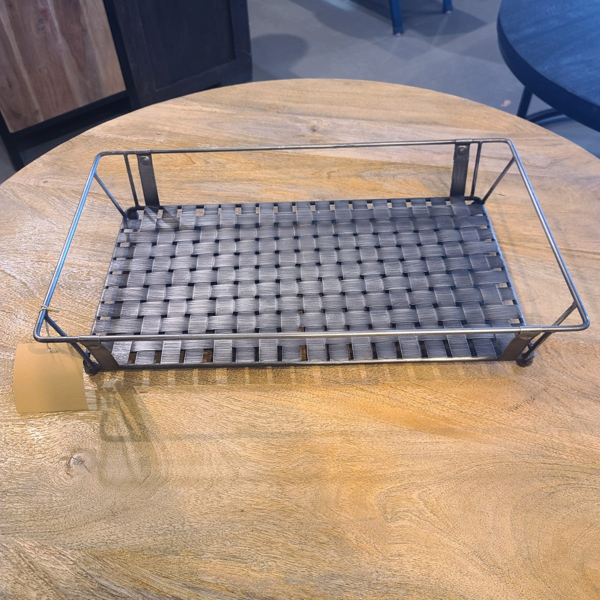 Gunmetal Gray Woven Iron Trays