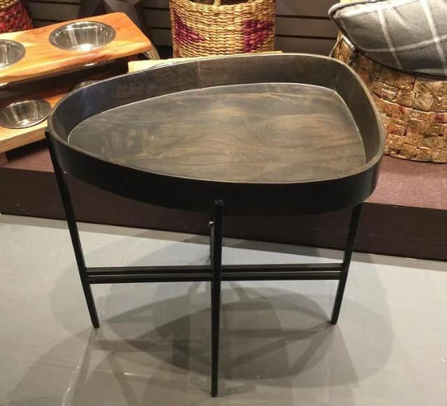 Triangle Mango Wood End Table