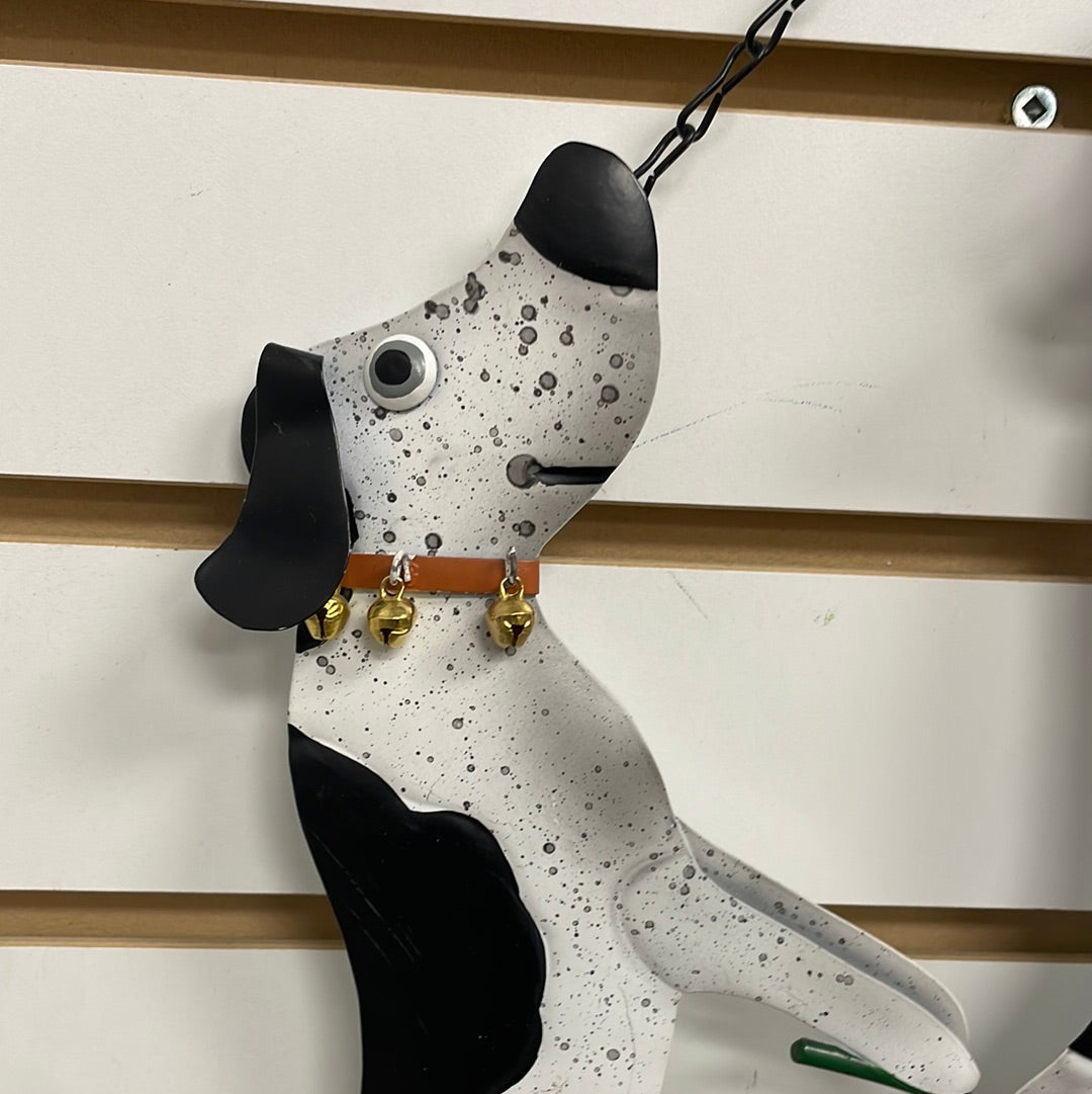 Bicycling Dogs, Hanging Flower Pots