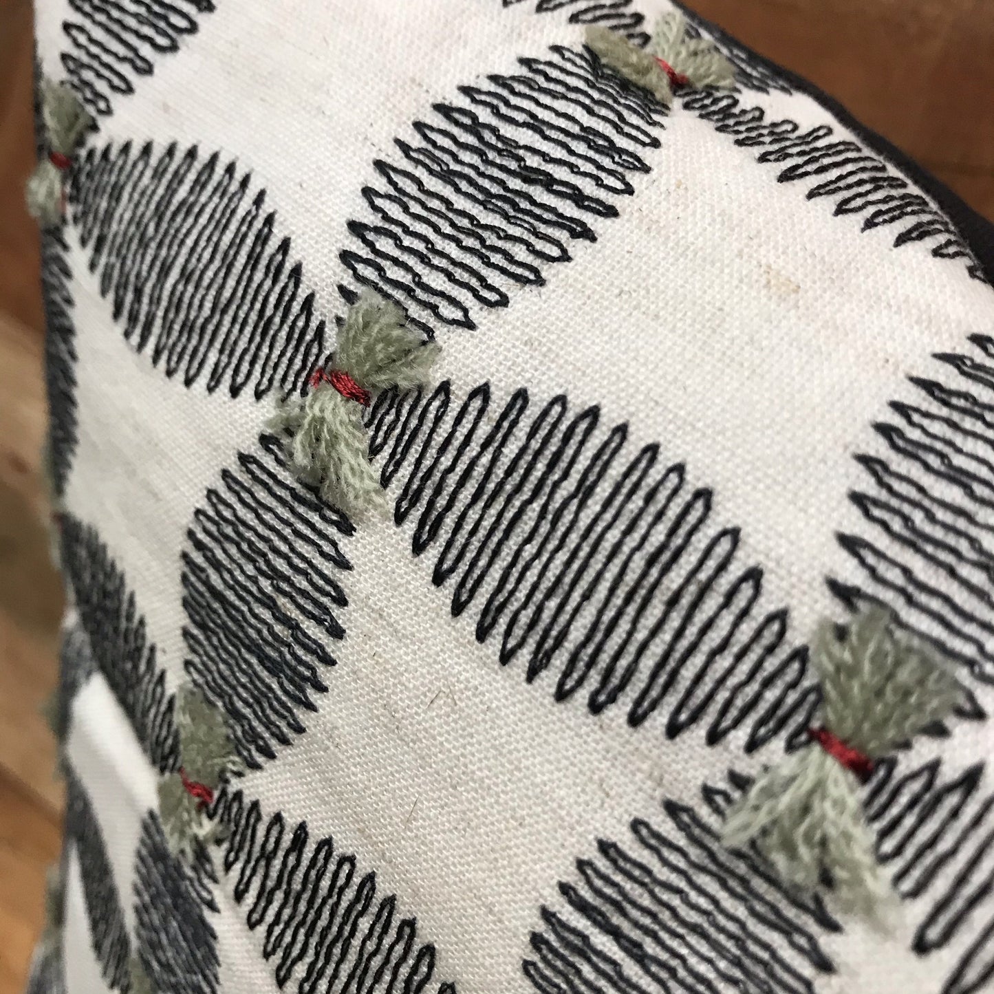 Black and White Flower pattern pillow