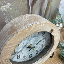 Load image into Gallery viewer, Round Wood Table Clock
