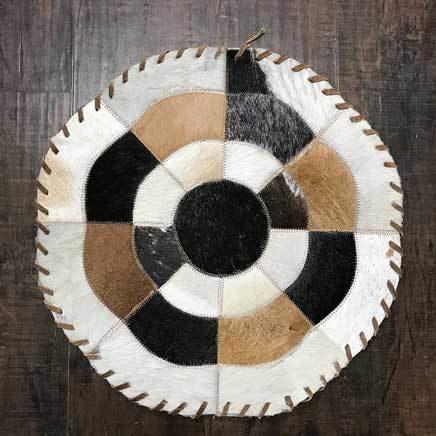 Cowhide 16 flower placemat