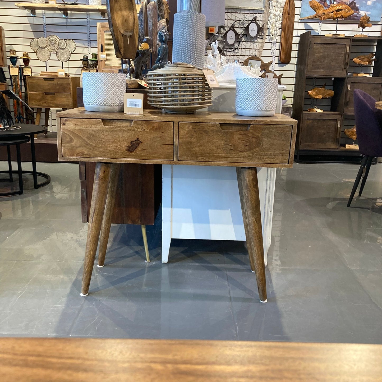 Enza Mango wood Console Table