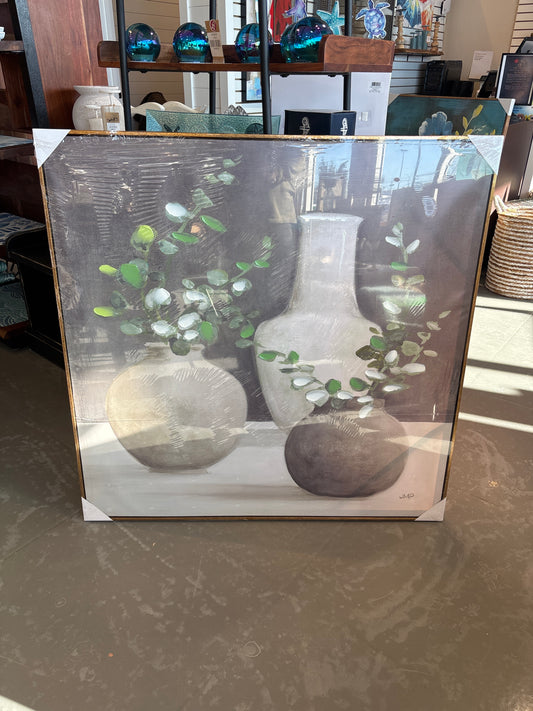 Three Ceramic Vases Painting