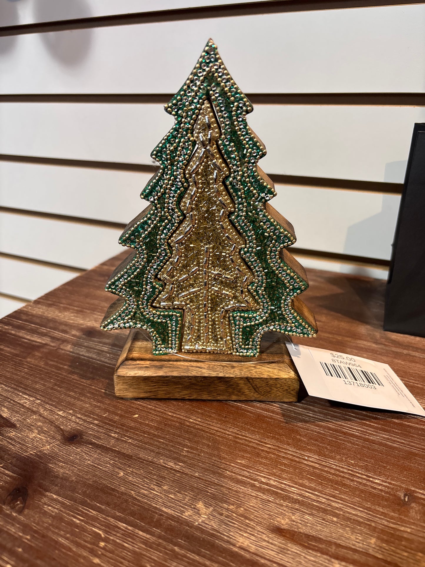 Xmas Tree W/Beading