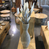 Antique Grey Desert Broad Leaf Flame Grass Stem