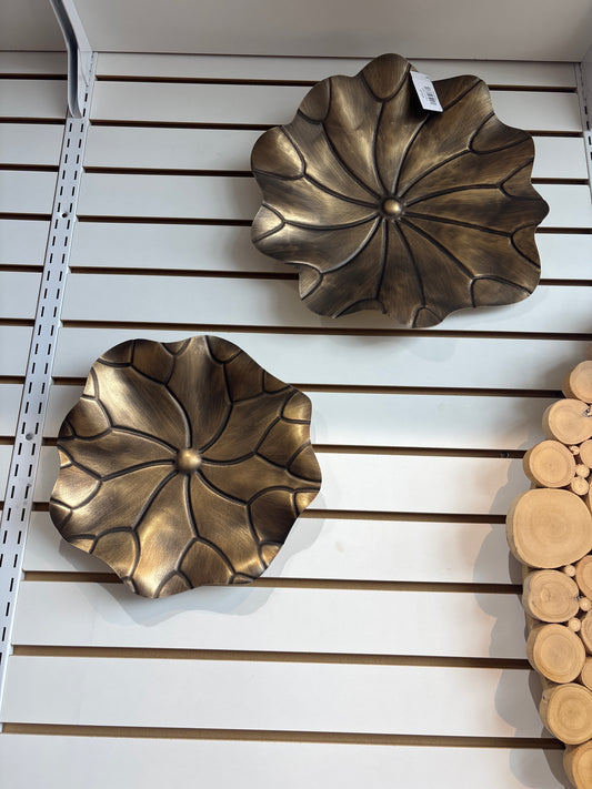 Gold Flower Wall Decor L