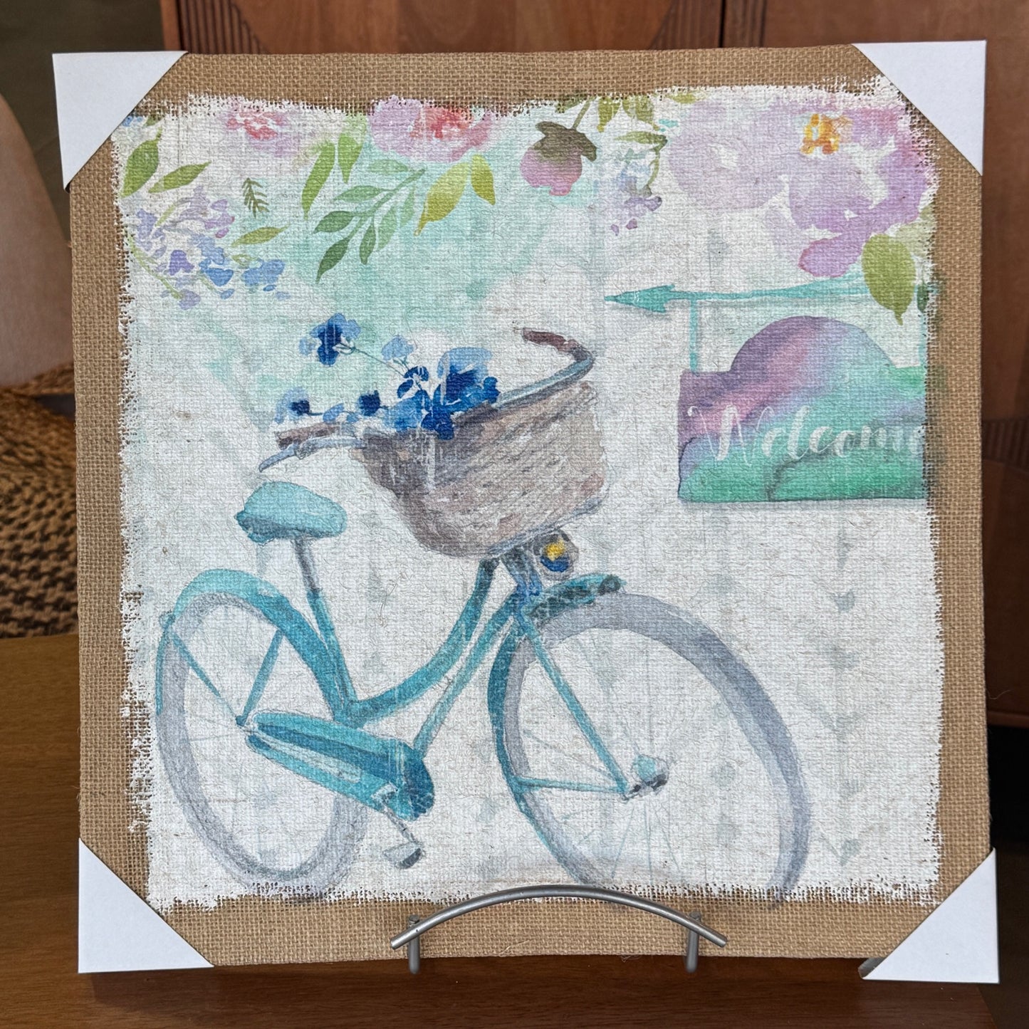 Floral Bicycle R Print