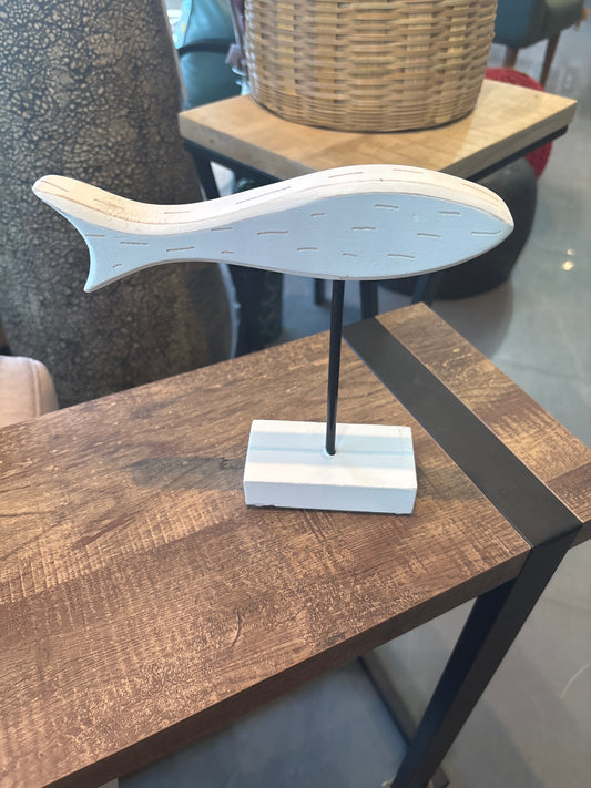 White wooden Fish